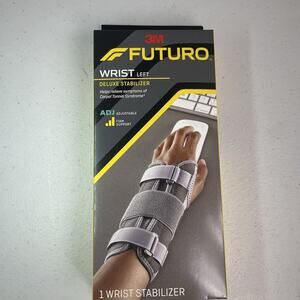 Futuro 3M Left Wrist Deluxe Stabilizer Firm Support Adjustable 5.5-9” Breathable